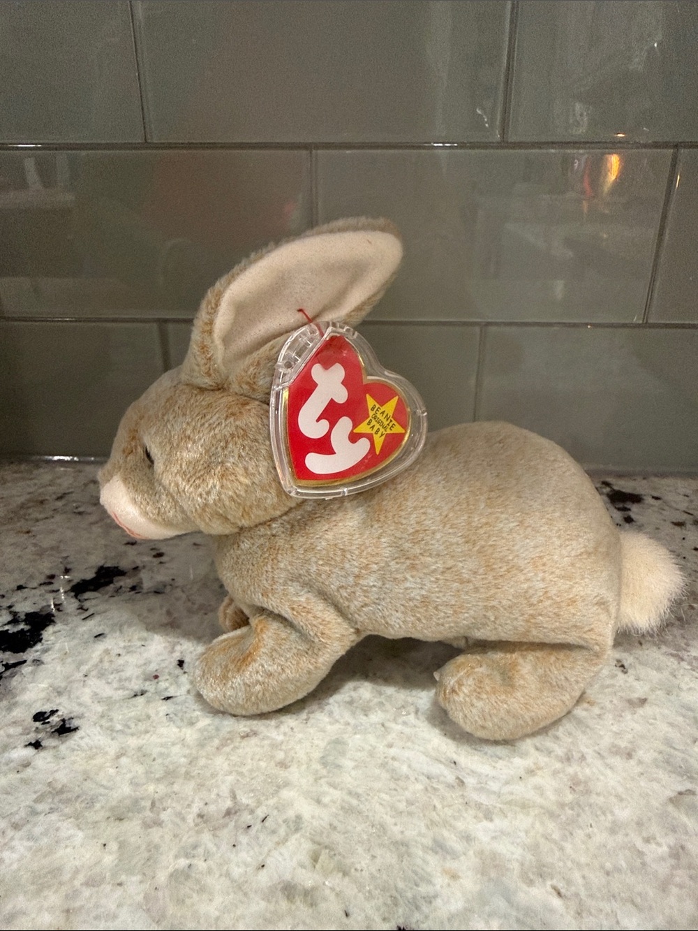 Ty Plush Bunny - Light Brown with Cream Accents
Bennie baby